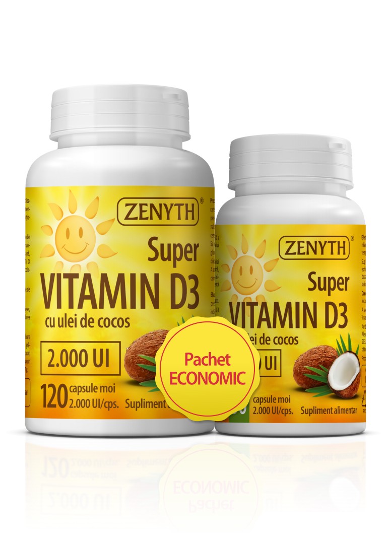 Zenyth Pachet Supervitamina D3, 120…