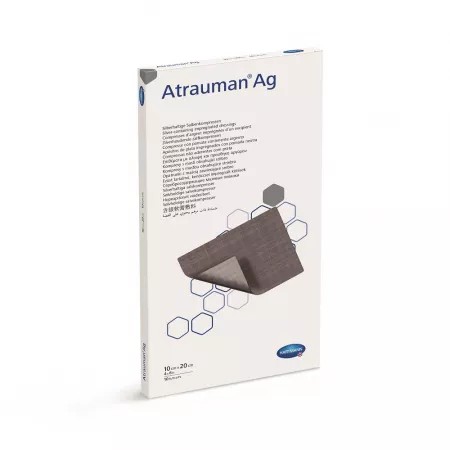 Pansament cu argint atrauman ag 10x20 cm, 10 bucati, hartmann