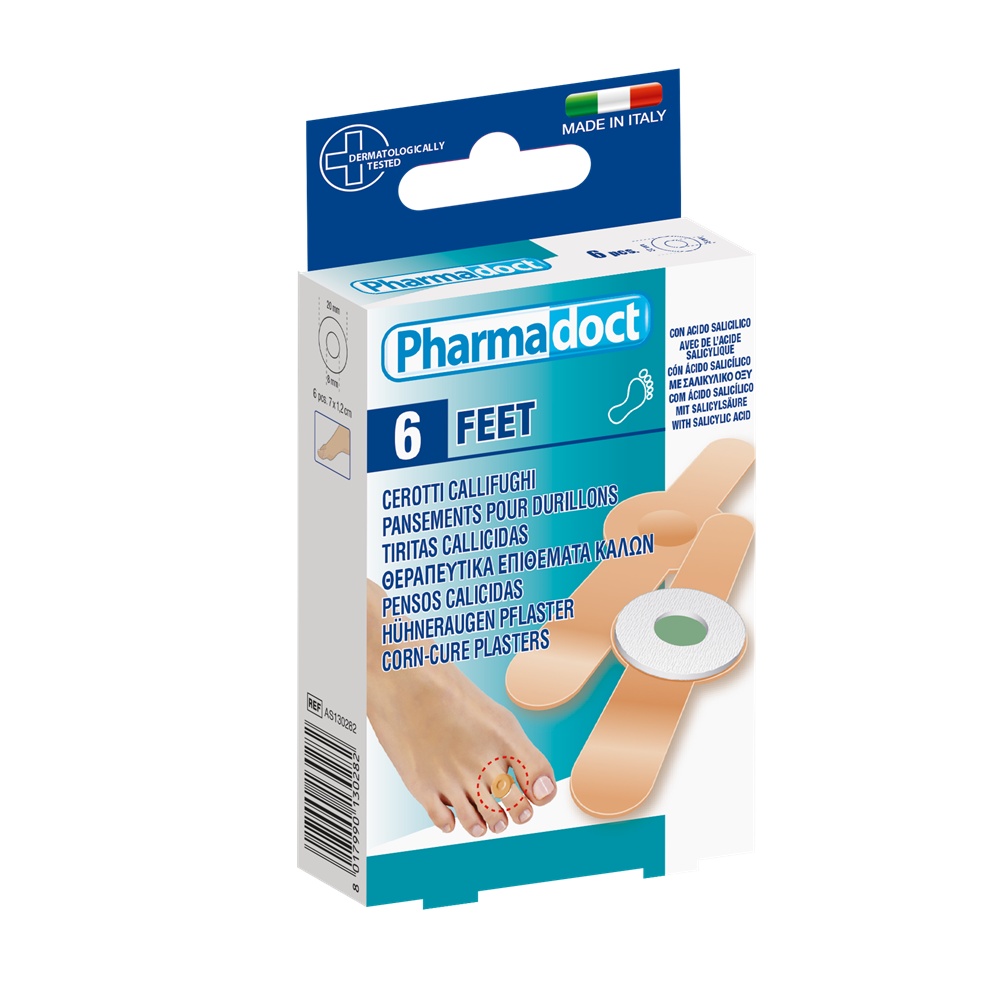Pharmadoct Plasturi pentru Bătături cu Acid Salicilic, 6 bucăți