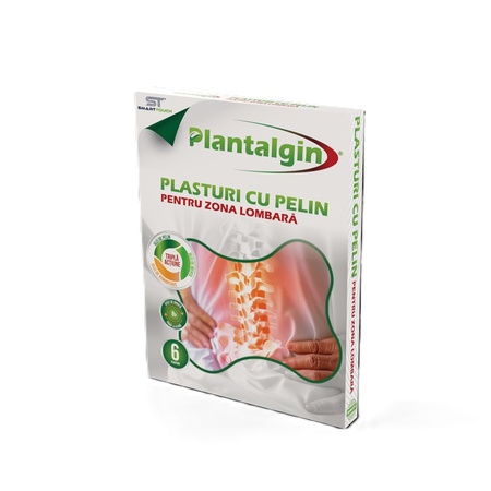 Plasturi cu Pelin pentru dureri lombare, 6 bucăți, Plantalgin