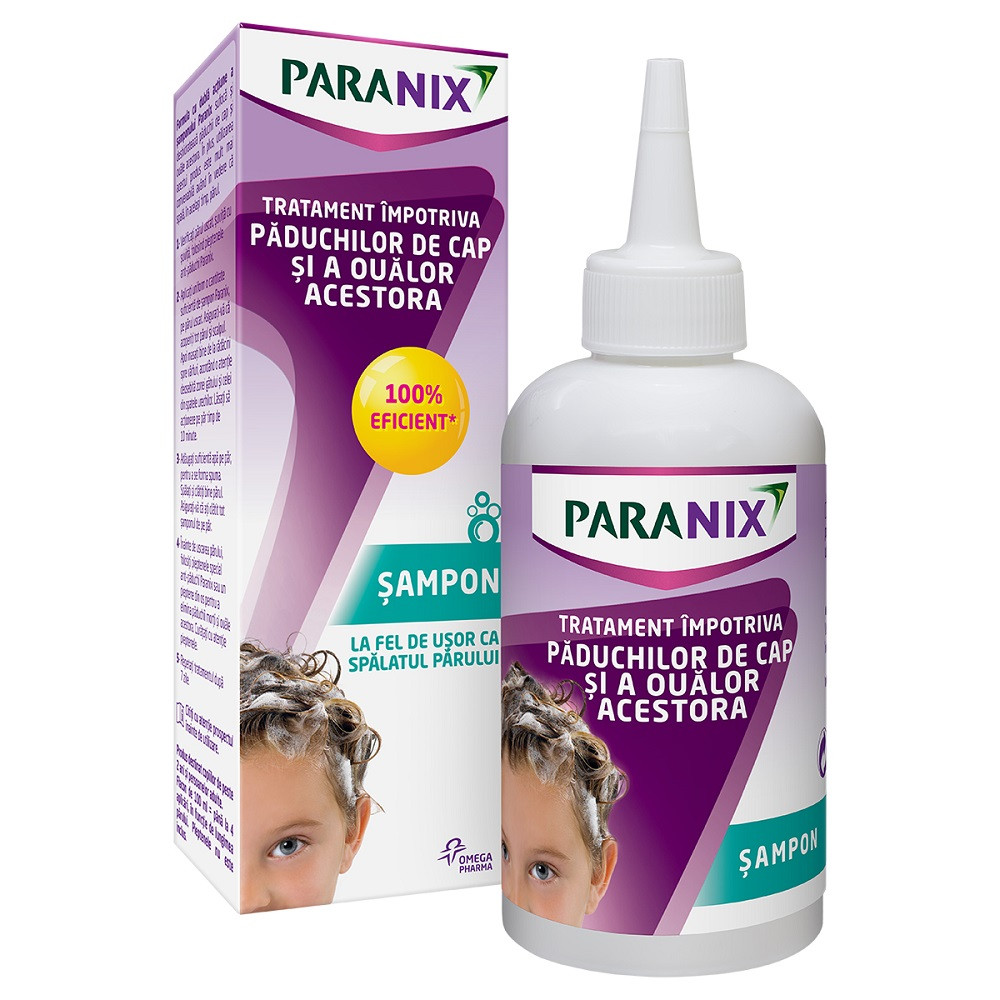 Paranix Antipaduchi: Sampon 100 ml Omega Pharma, Tratament Eficace