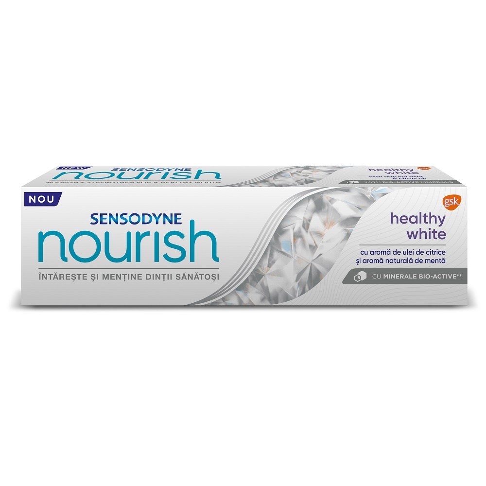 Sensodyne Nourish Healthy White Pastă de Dinți, 75 ml