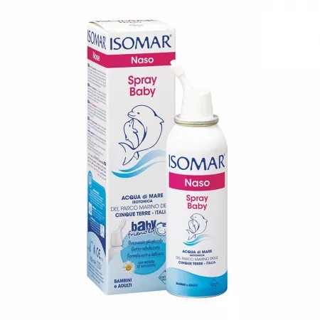 Spray nazal cu apa de mare izotonica si musetel, 100 ml, isomar baby