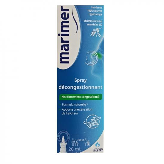 Spray nazal hipertonic cu uleiuri esentiale marimer, 20 ml, gilbert