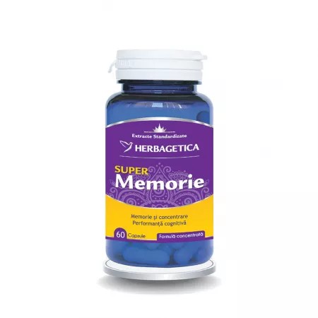 Super memorie, 60 capsule, herbagetica