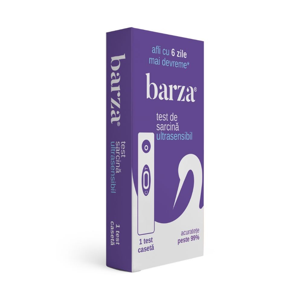 Test de sarcina ultrasensibil caseta, 1 bucata, barza