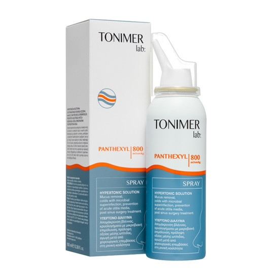 Tonimer Lab Panthexyl spray nazal hipertonic cu apa de mare si dexpantenol, 100 ml