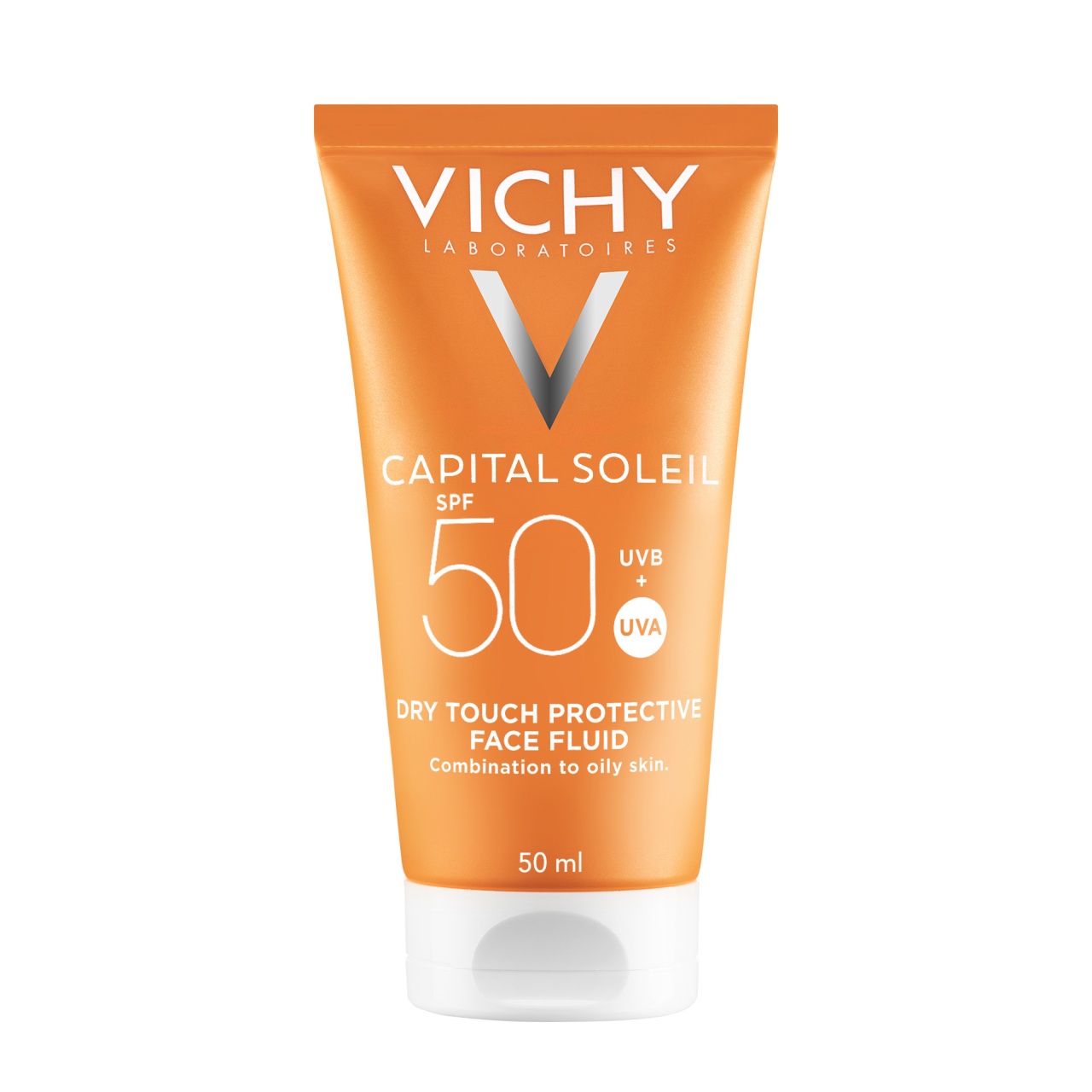 Vichy Capital Soleil Emulsie Matifiantă SPF50+ - Protecție Solară pentru Ten Gras/Mixt