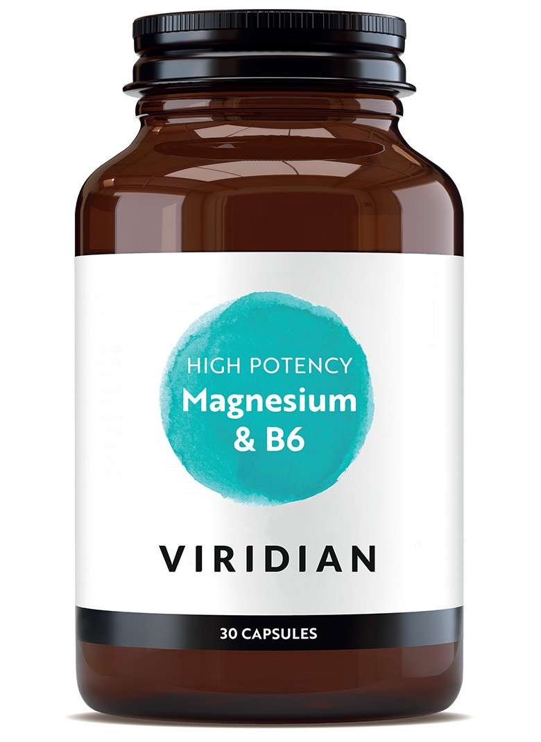 Viridian High Potency Magneziu si Vitamina B6, 30 capsule