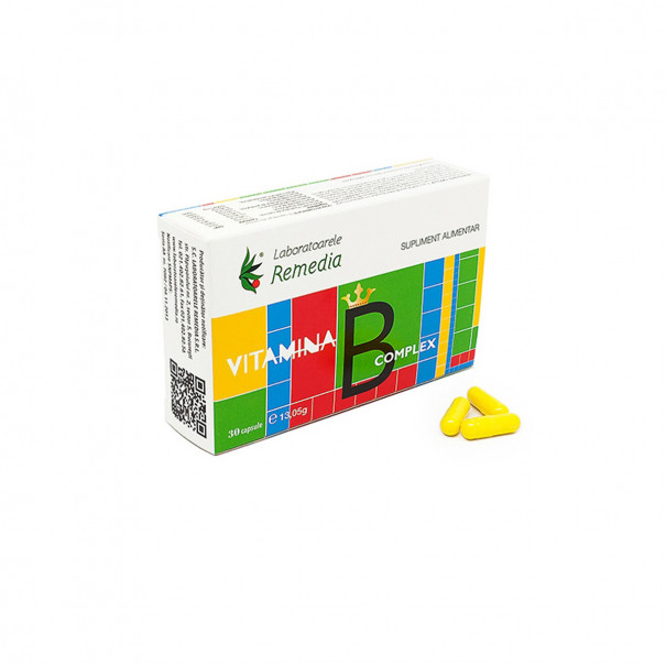 Calitate Vitamina B complex, 30 capsule, Remedia - Super Oferta Complex B si Energie farmaciilenapofarm.ro Calitate Vitamina B complex, 30 capsule, Remedia - Super Oferta Complex B si Energie farmaciilenapofarm.ro