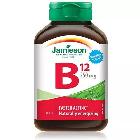 Vitamina b12, 250 mcg, 35 tablete, jamieson