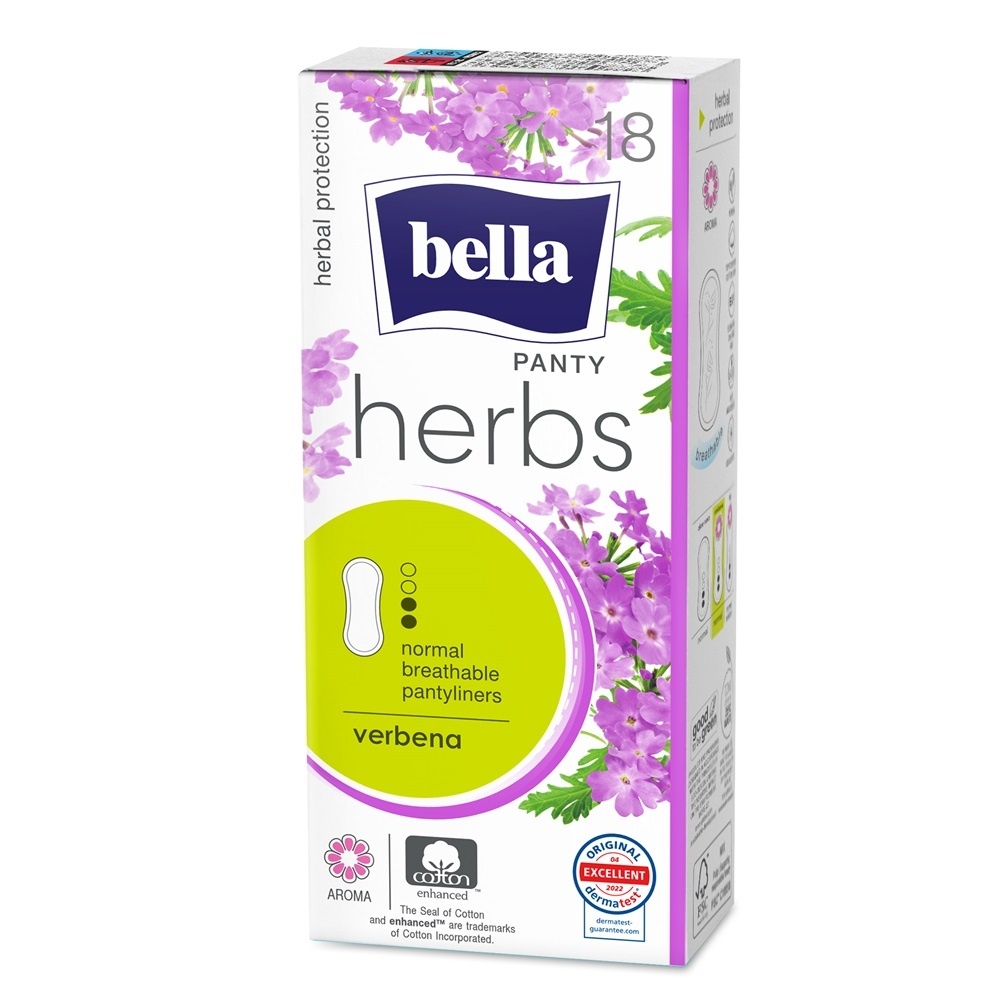 Bella Panty Herbs Verbena Absorbante Zilnice, 18 bucăți