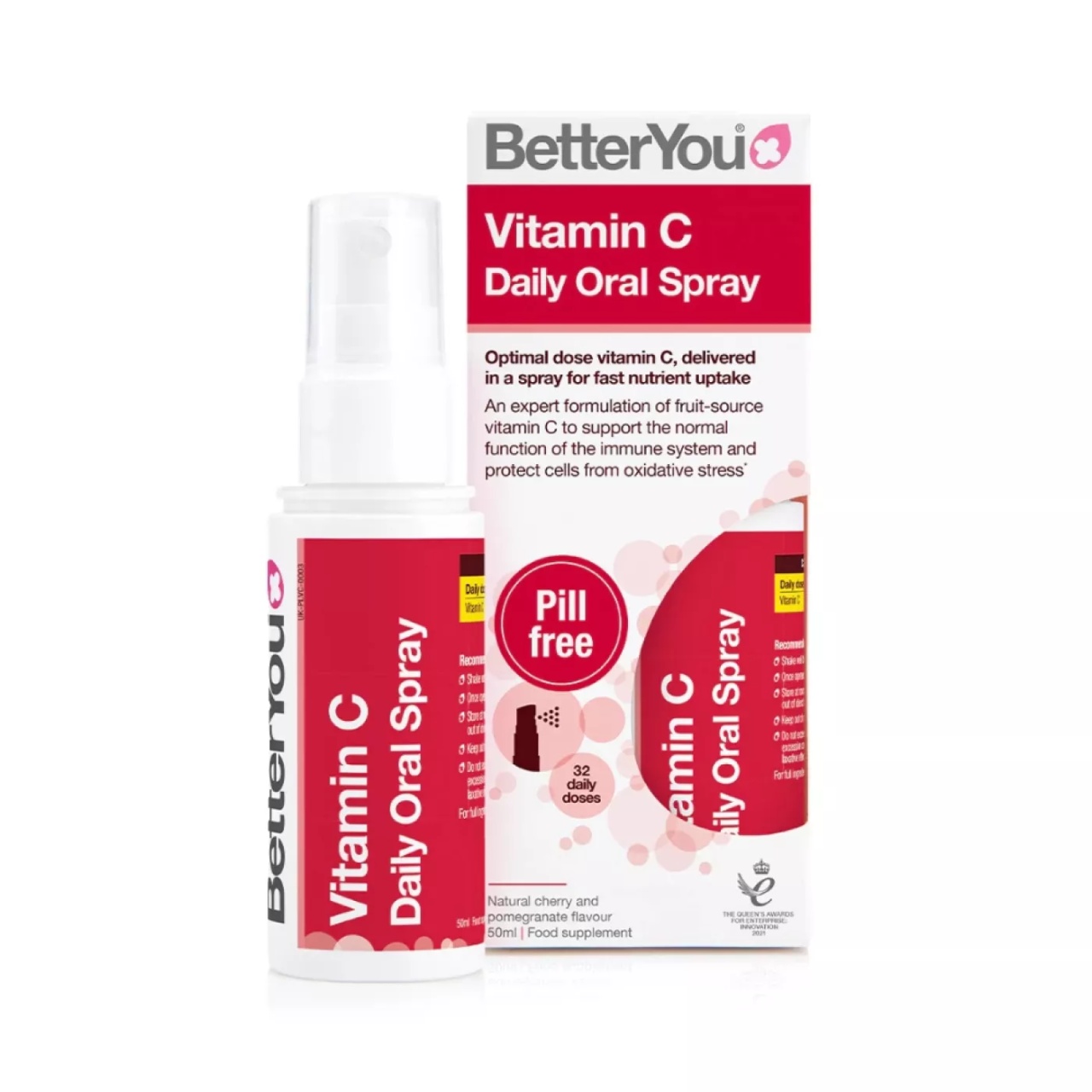 BetterYou spray oral cu vitamina C din acerola, 50 ml