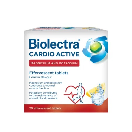 Biolectra Cardio Active - Supliment cu Magneziu și Potasiu pentru Energie și Vitalitate
