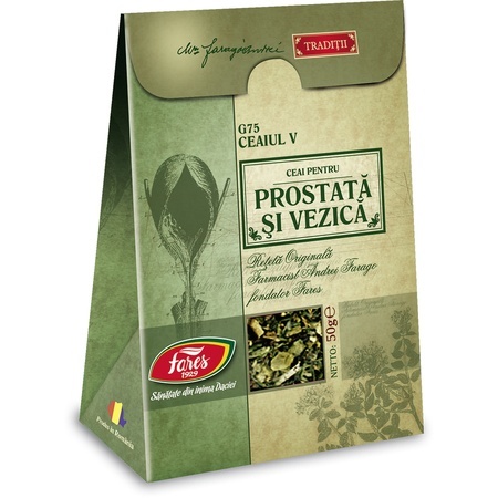 Ceai Prostată și Vezică, G75, 50 g, Fares