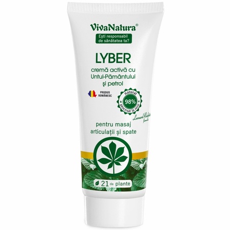 Cremă activă cu Untul-Pamantului și petrol Lyber, 75 ml, Vivanatura
