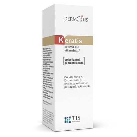 Cremă cu vitamină A KeraTis, 20 ml, Tis Farmaceutic