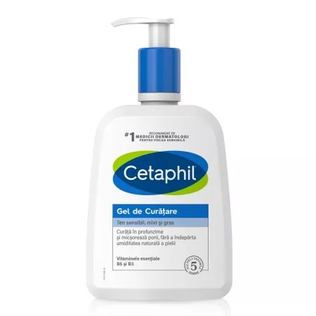 Gel de curatare pentru ten normal-gras, 236 ml, cetaphil