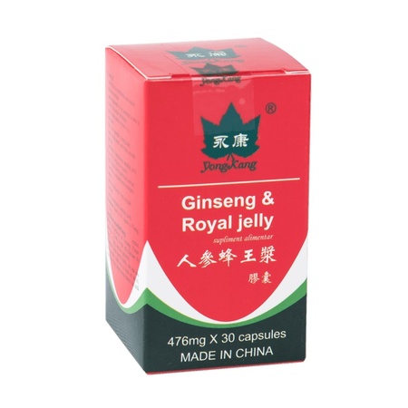 Ginseng + Royal Jelly, 30 capsule, Yongkang Internațional China
