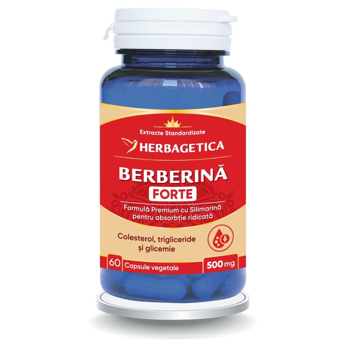 Herbagetica Berberina Forte, pachet 2 x 60 capsule