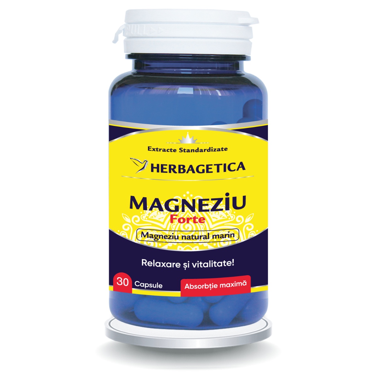 Herbagetica Magneziu Forte, 30 capsule