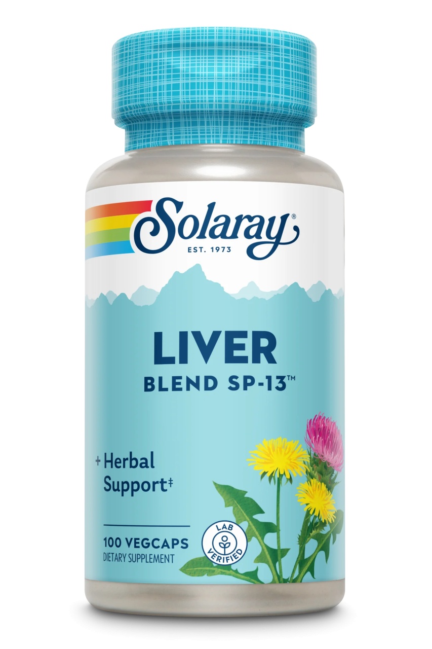 Liver Blend Solaray - 100 Capsule, Supliment Natural pentru Ficat și Digestie