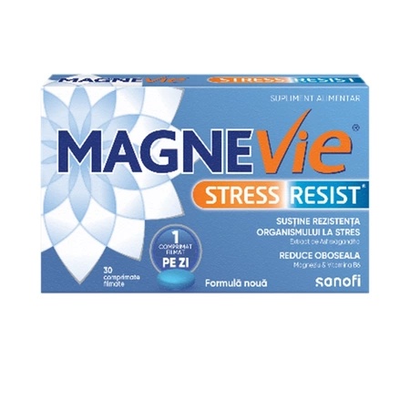 MagneVie Stress Resist cu magneziu, vitamina B6 si ashwagandha, Sanofi