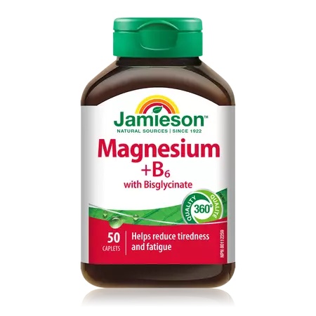 Magneziu Bisglicinat cu Vitamina B6, 50 capsule, Jamieson