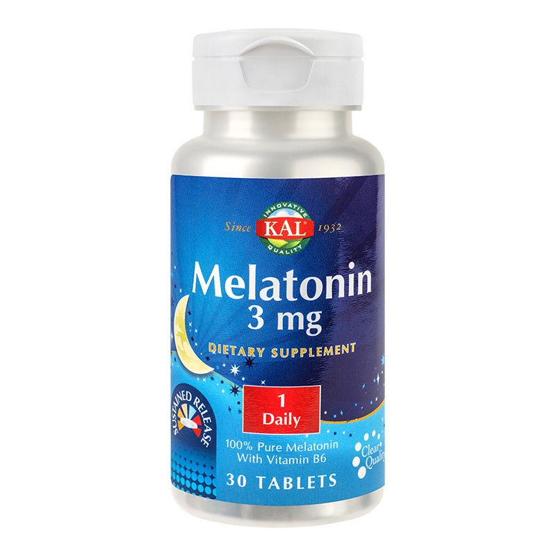 Melatonin 3 mg kal, 30 tablete, secom
