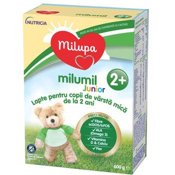 Milupa lapte praf milumil junior 2+, incepand de la 2 ani, 600g