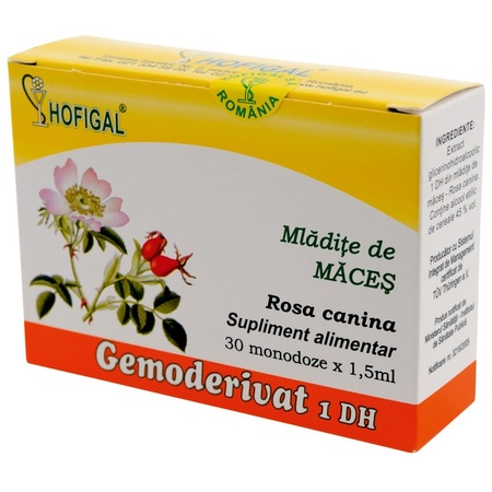 Mladite de Măceș Gemoderivat, 30 doze, Hofigal