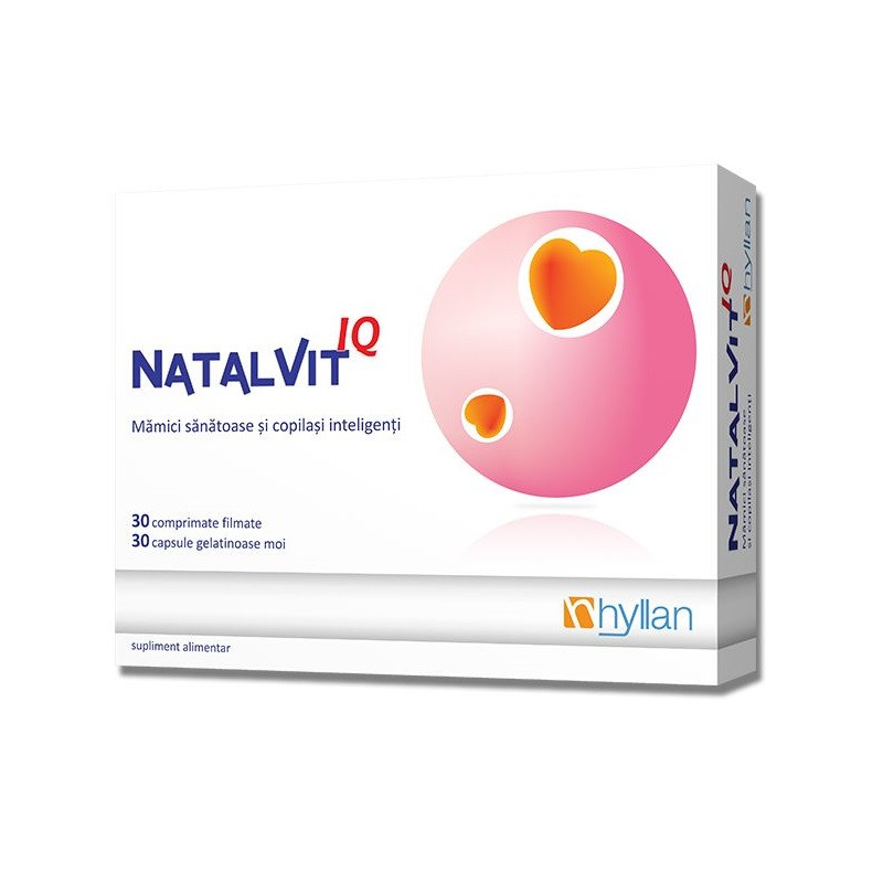 Natalvit iq, 30 comprimate + 30 capsule, hyllan