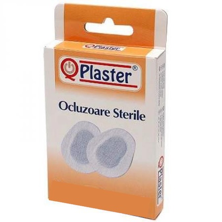 Ocluzoare sterile, 55 x 85 cm, 10 bucăți, QPlaster