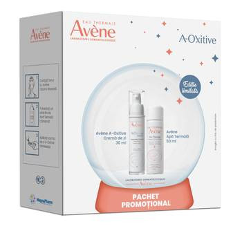 Pachet crema de zi a-oxitive, 30 ml + apa termala, 50ml, avene
