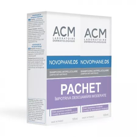 Pachet novophane ds sampon antimatreata 2 x 125ml