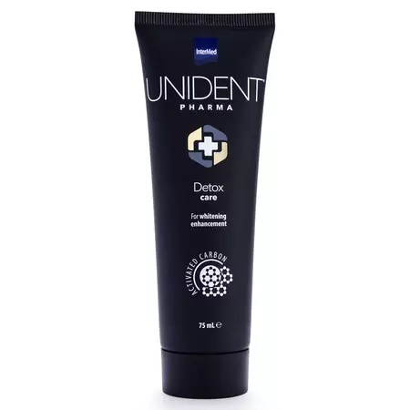 Pasta de dinti impotriva petelor detox care unident pharma, 75 ml, intermed