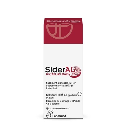 Sideral Baby - Picături Fier pentru Copii, 30 ml, Labormed