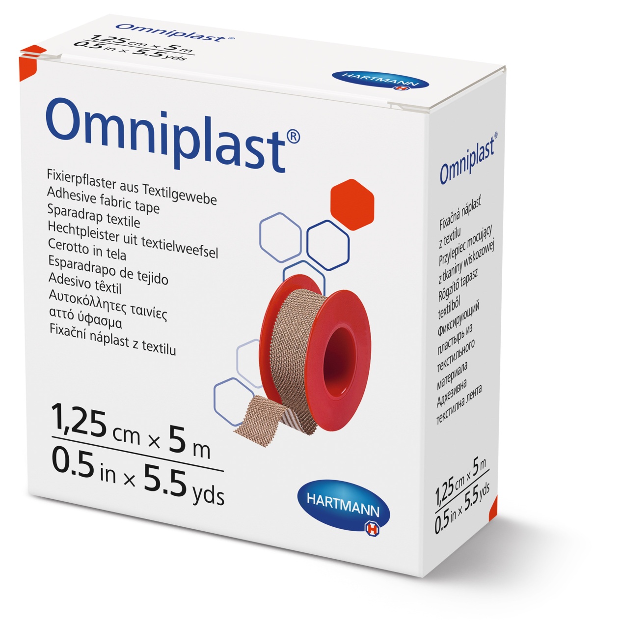 Plasture Omniplast 2.5 cm x 5 m Textil, Hartmann