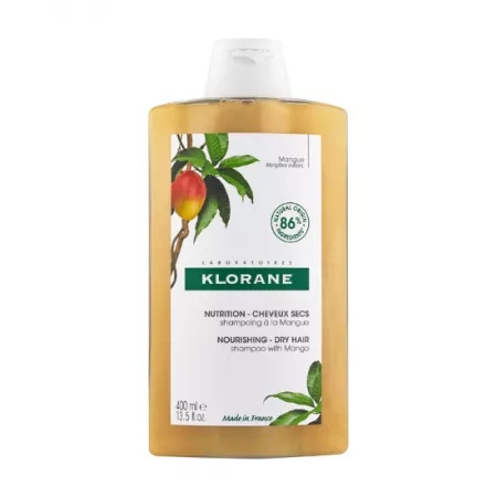 Sampon Hranitor cu Extract de Mango pentru Par Uscat, 400 ml, Klorane