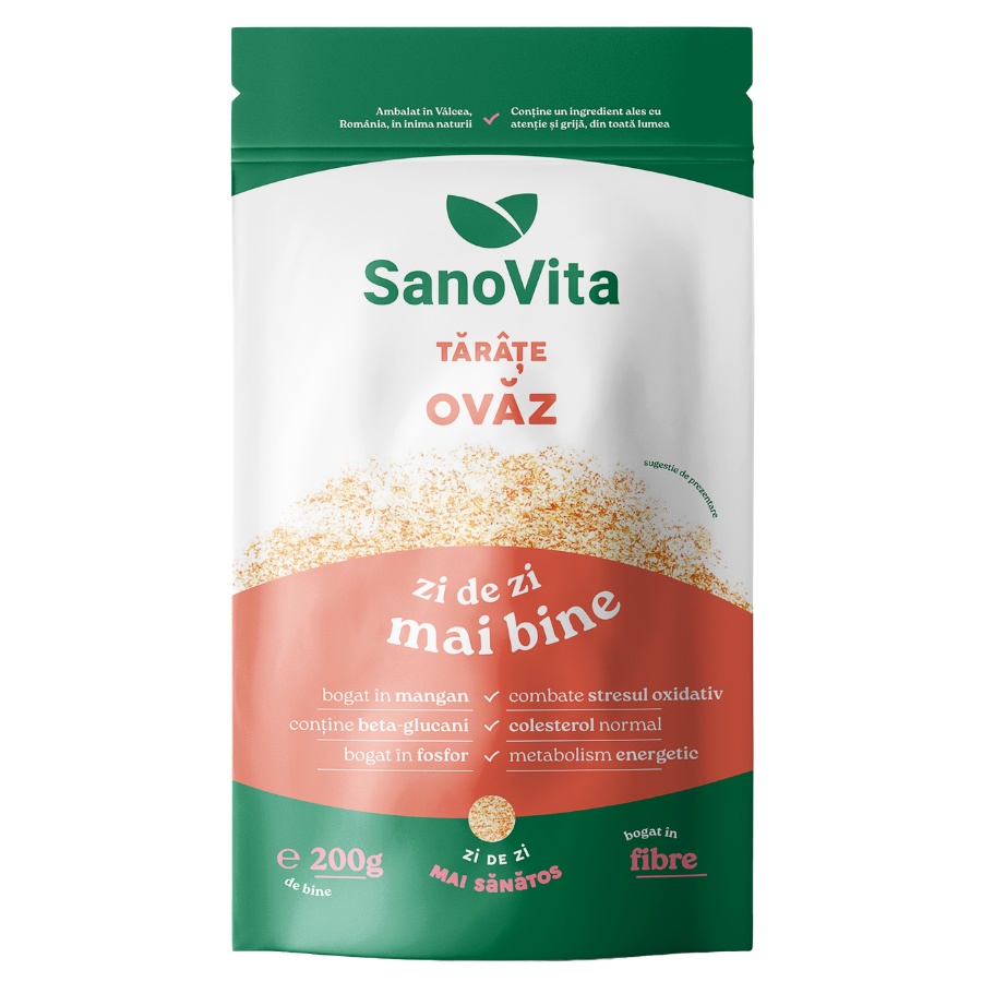 Sanovita Tărâțe de Ovăz, 500 g