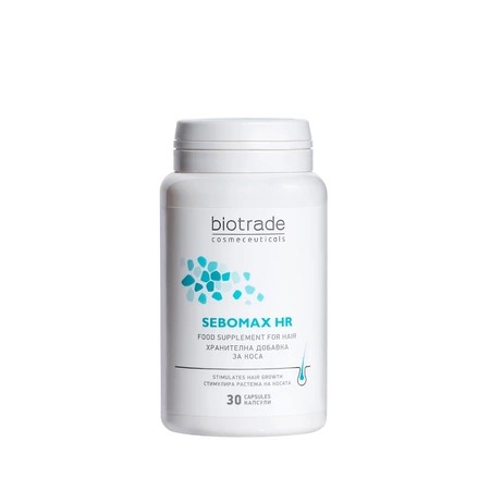 Sebomax hr supliment impotriva caderii parului, 30 capsule, biotrade