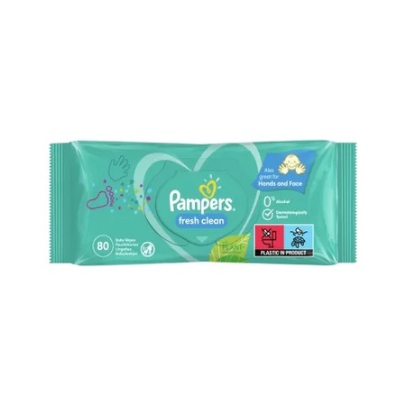 Șervețele umede Fresh Clean, 80 buc, Pampers