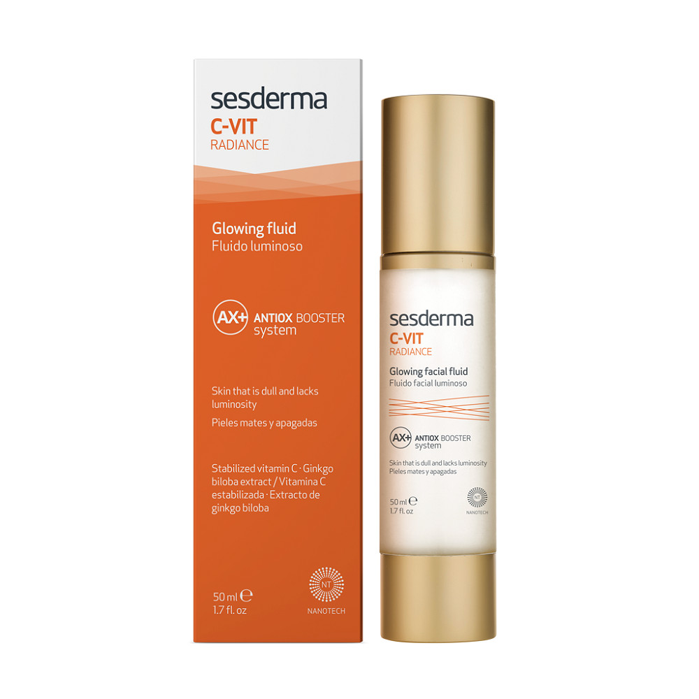 Sesderma C-Vit Radiance fluid pentru luminozitatea tenului cu vitamina C, 50 ml