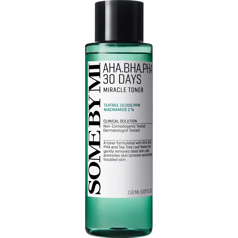 Some By Mi AHA BHA PHA 30 Days Miracle Toner exfoliant, 150 ml