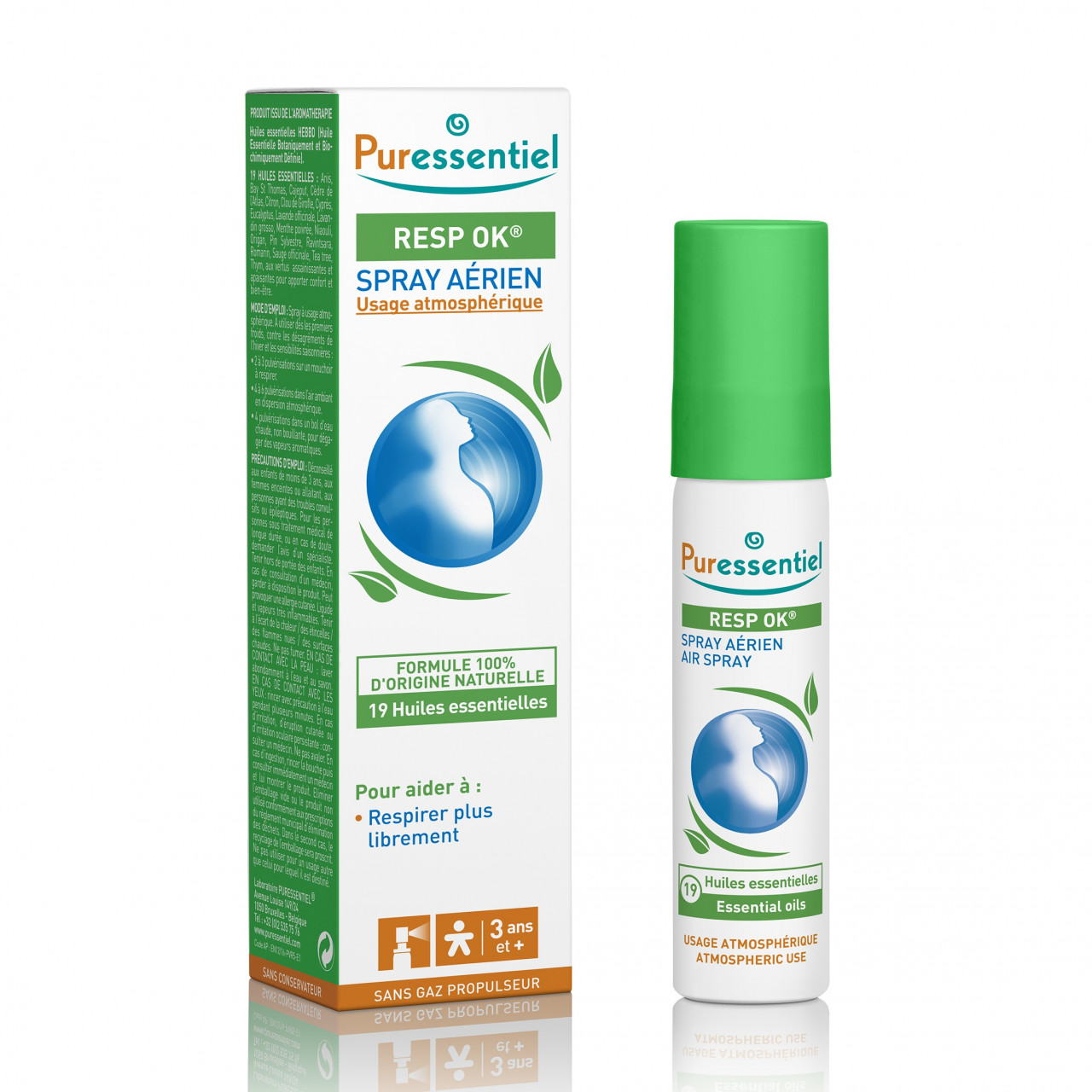 Spray aerian cu uleiuri esentiale respiratory, 20ml puressentiel