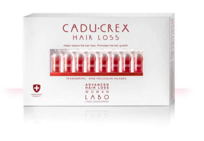 Tratament impotriva caderii parului femei, stadiu avansat, 2o fiole cadu-crex labo
