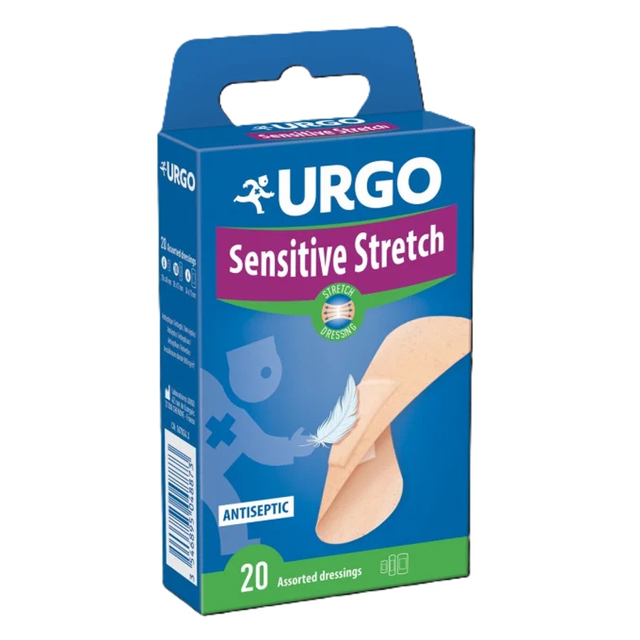 Urgo Sensitive Stretch plasturi pentru piele sensibila, 20 bucati