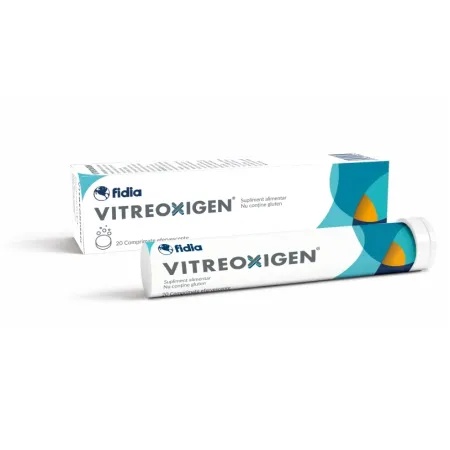 Vitreoxigen comprimate efervescente pentru ochi, 20 bucati, Fidia