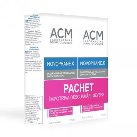 Șampon Antimătreață Novophane K - Promo 1+1, 125ml