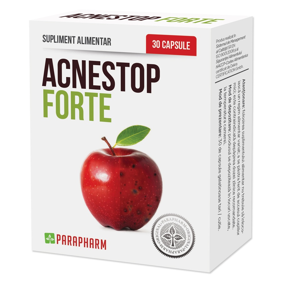 Acnestop Forte, 30 capsule, Parapharm